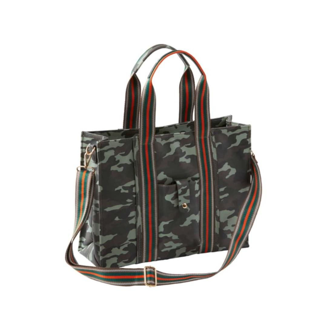 X-Large Fashion Cross Body Style Purse w/ Holster - Camo (15" x 12" x 5")