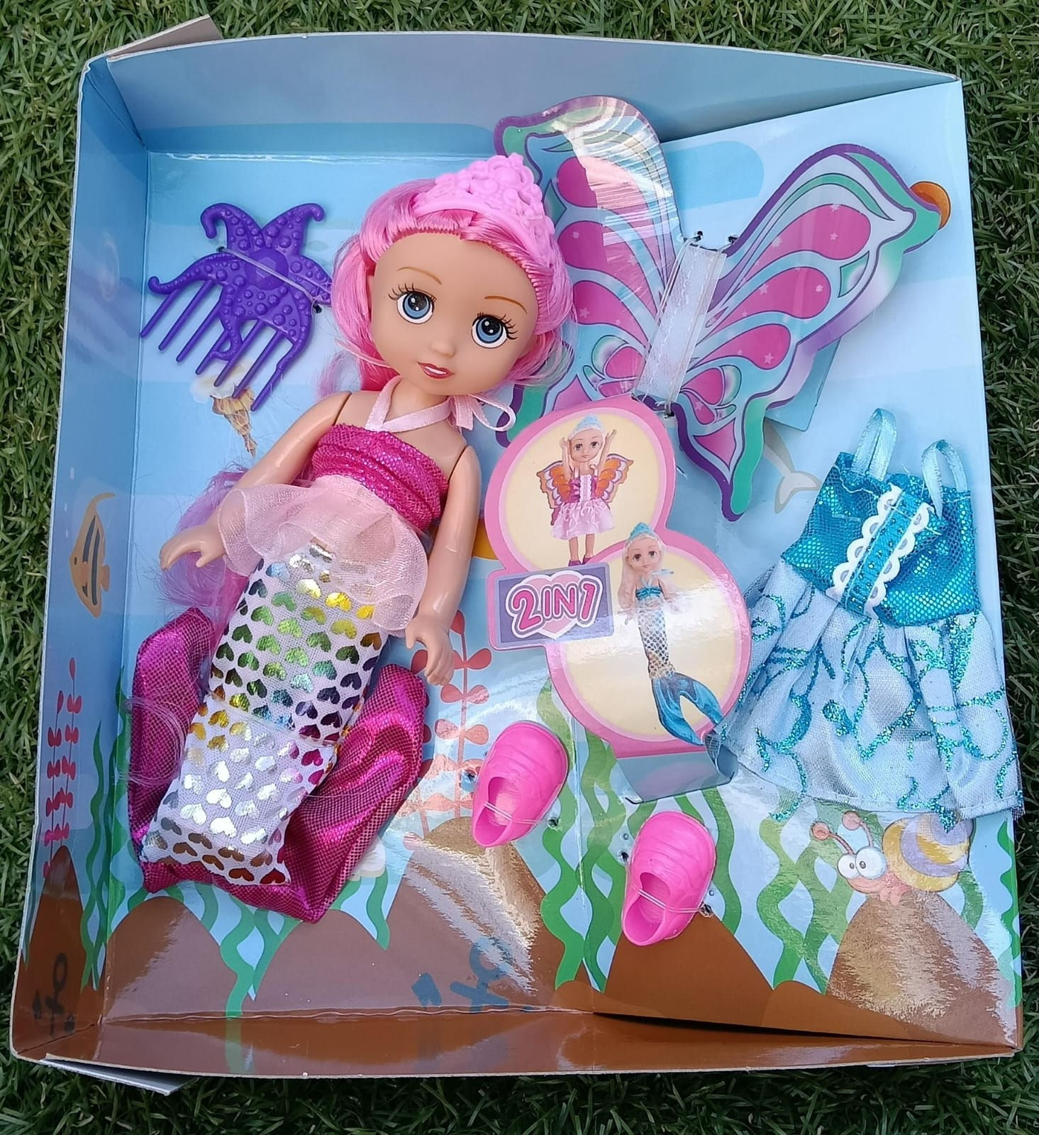Muñeca sirena 2 en 1