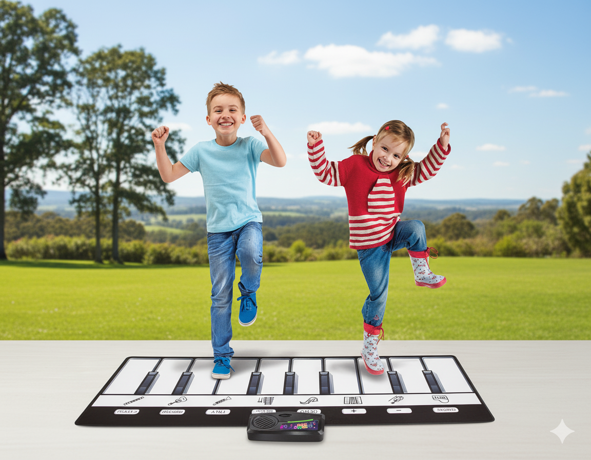 Tapete piano musical
