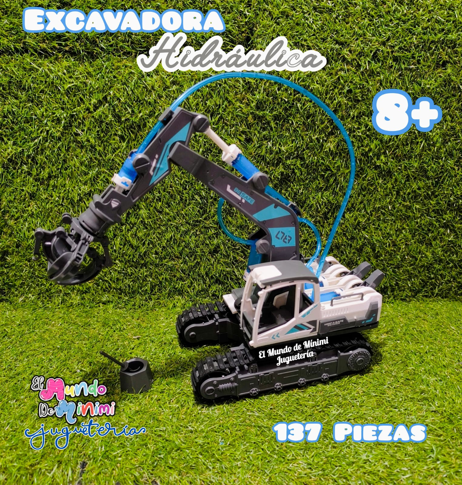 Excavadora Hidráulica Byjarda – 137 Piezas
