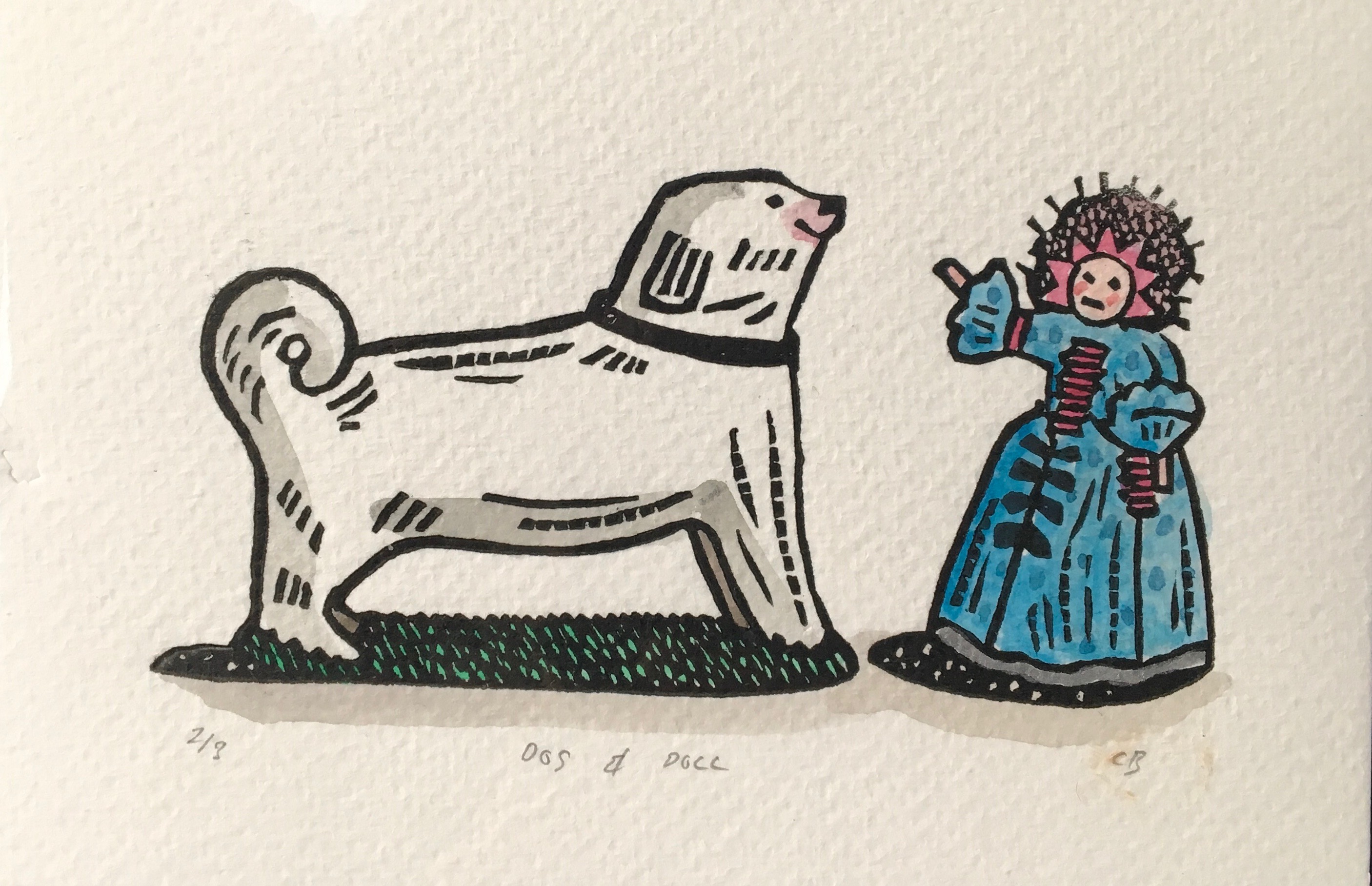 Dog and Doll