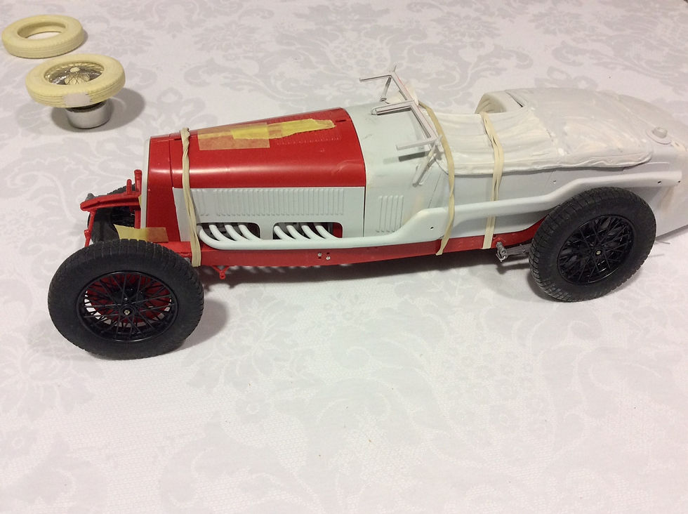 Thumbnail: Alfa Romeo 8C Le Mans 1933 winner 1/12th TRANSKIT   for ITALERI Kit