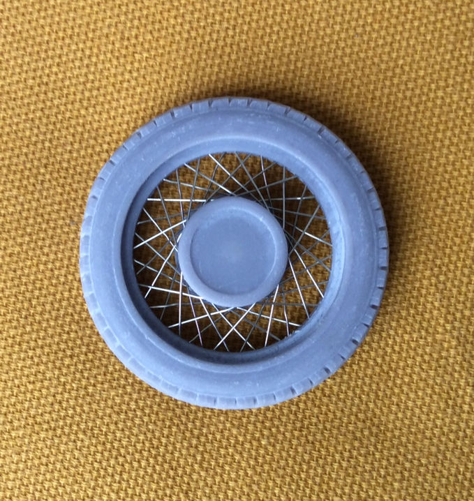 Thumbnail: Morgan super sports 1935 scale 1/16th hand laced wire wheels with  ( Set  of 4 )