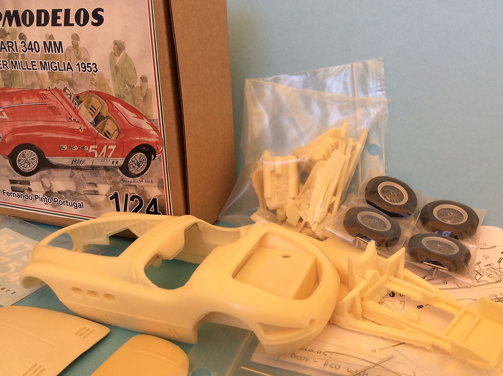 Thumbnail: Ferrari 340 MM mille miglia winner 1953 kit 1/24