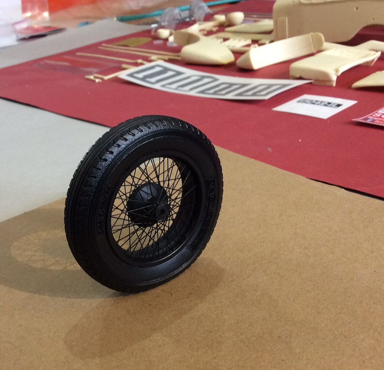 Thumbnail: Hand laced wire wheels for Alfa Romeo 8C 2300 1933 1/12th TRANSKIT