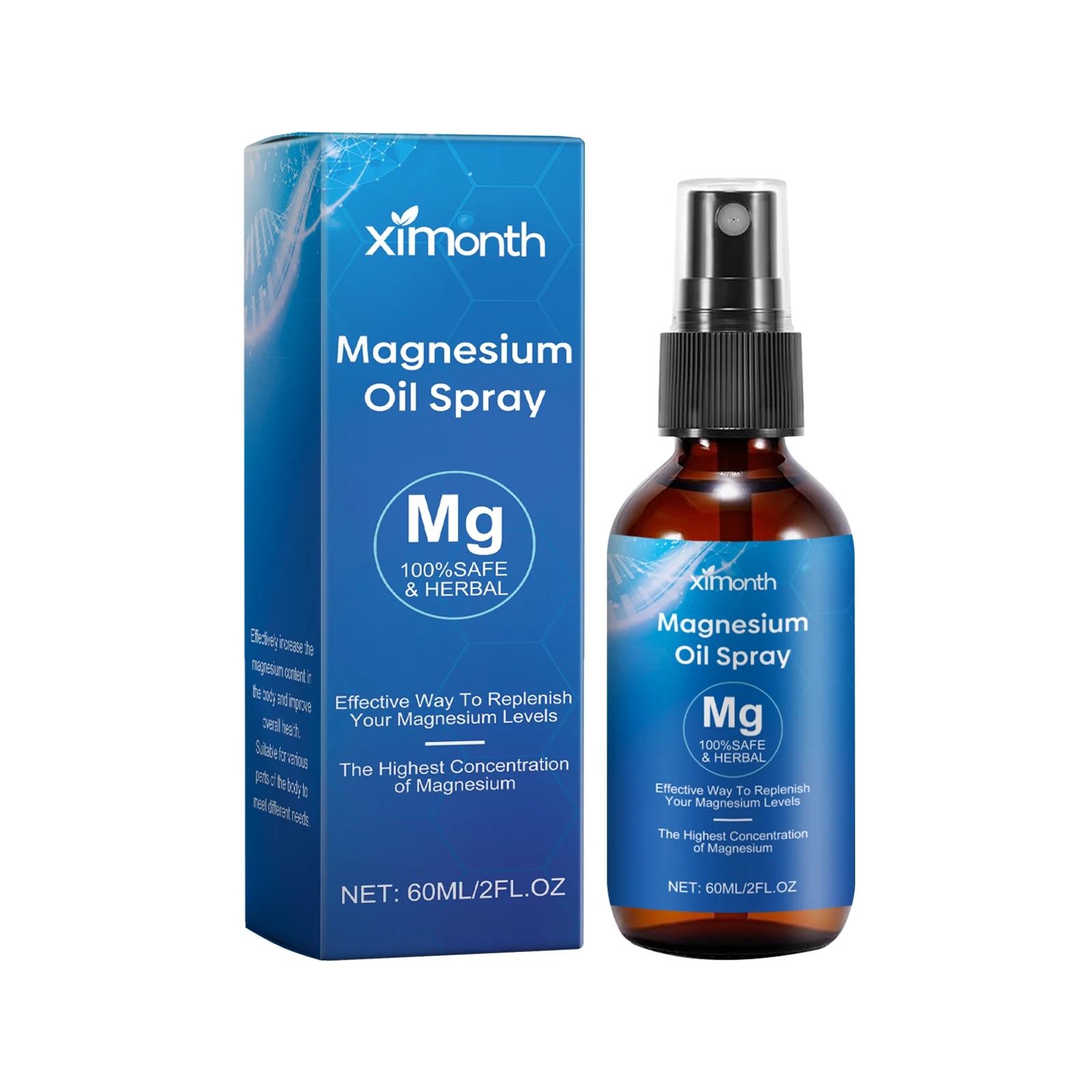 Essential Oil Magnesium Spray Relieves Muscle Body Pain Smoothes Softens Skin Ma