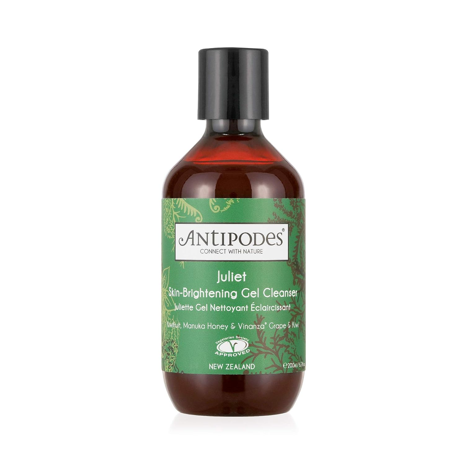 Juliet Skin-Brightening Gel Cleanser - 100% Natural Ingredients, Cruelty-Free &