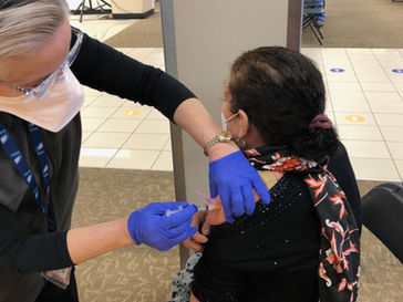 San Diego Residents Receiving COVID Vaccinations and Additional Food Assistance