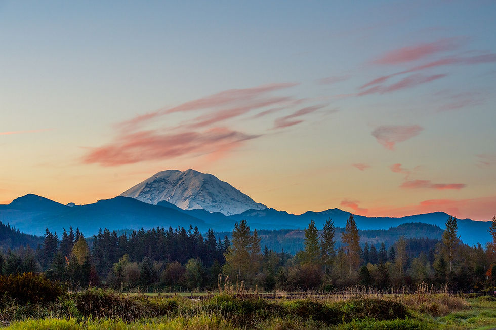 Mount Rainer Sunset Fine Print