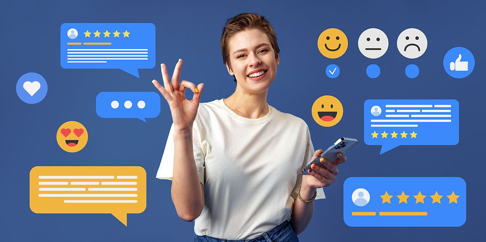 Frau und Emojiis