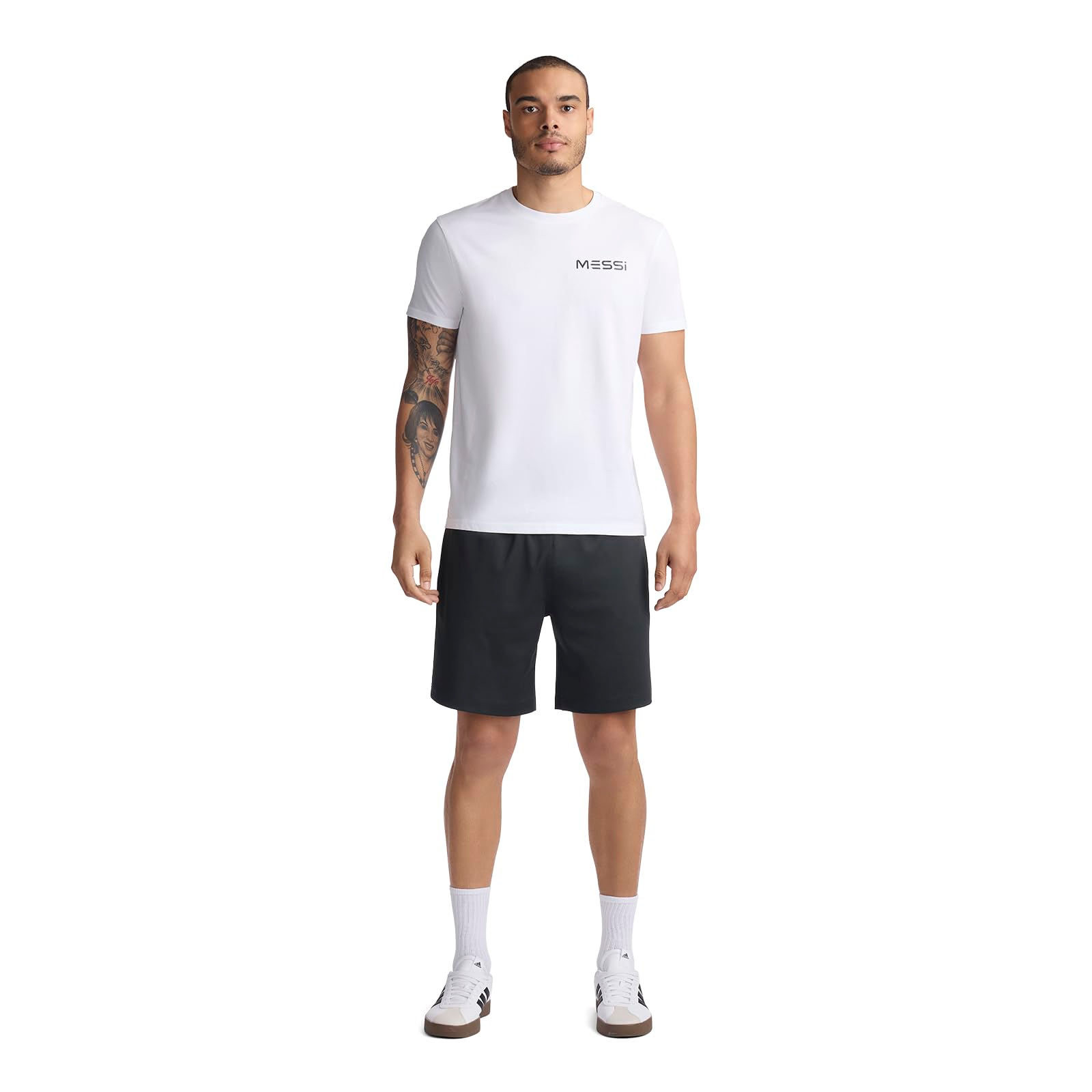 MESSI Mens Lifestyle Short Sleeve T-Shirt Standard Fit Graphic Tee Cotton Jersey