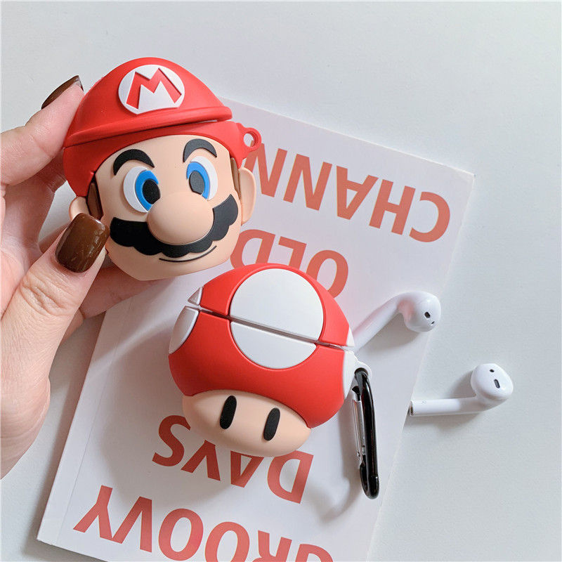 Miniatura: Silicone Case for AirPods 2 - Mario Cartoon Design