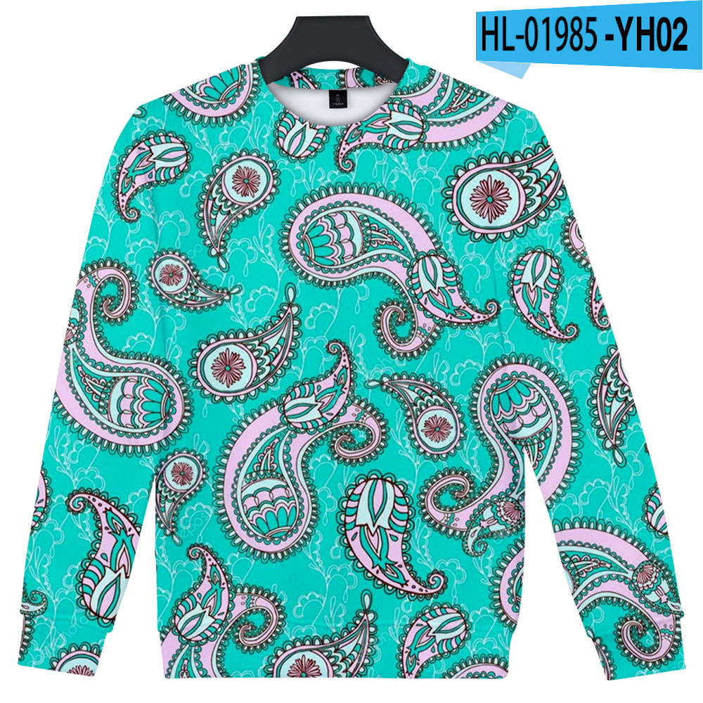 3D Geometric Pattern Oversize Round Neck Sweater