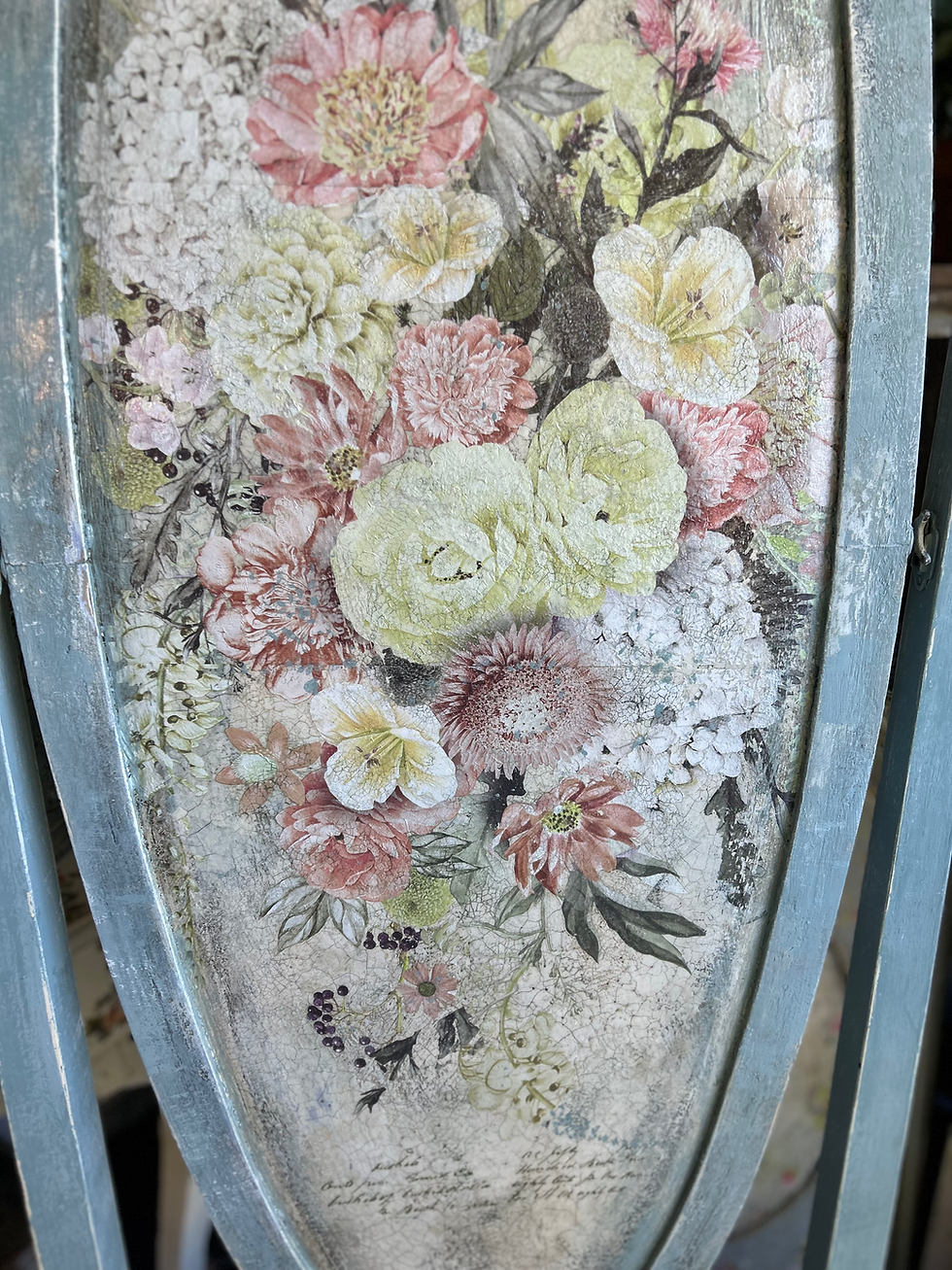 Thumbnail: Botanique Bloom – Vintage Standing Mirror Panel