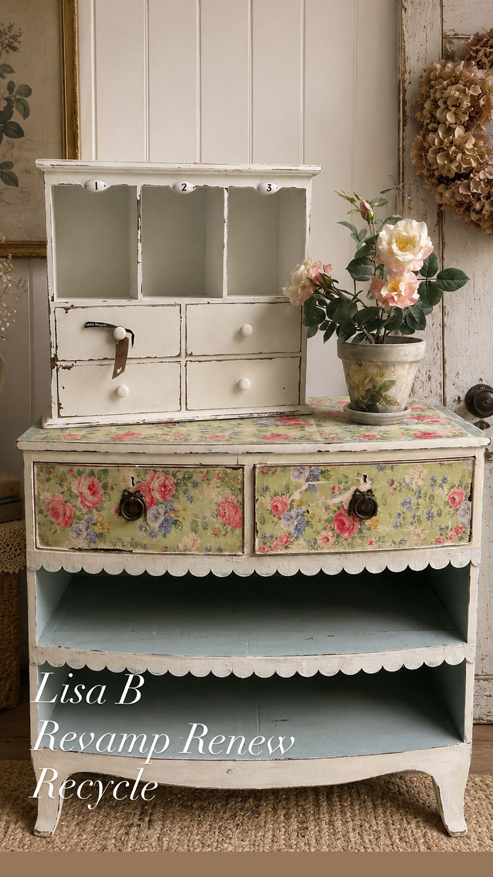 Thumbnail: Vintage Floral Cupboard 