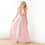 Thumbnail: Pink Wrap Maxi Dress #1060