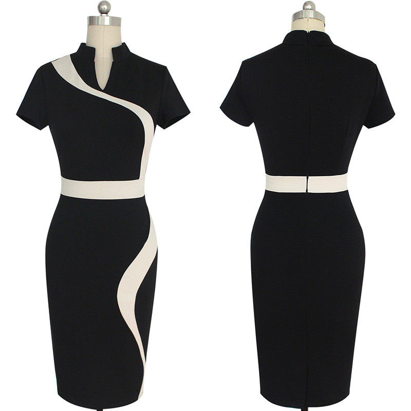 Thumbnail: Contrast Black Work Dress
