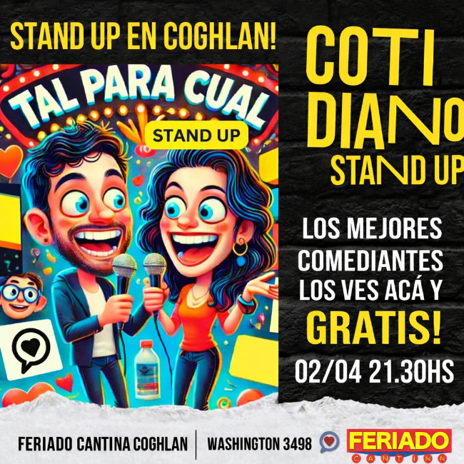 En Coghlan 21 30Hs Cotidiano Stand Up
