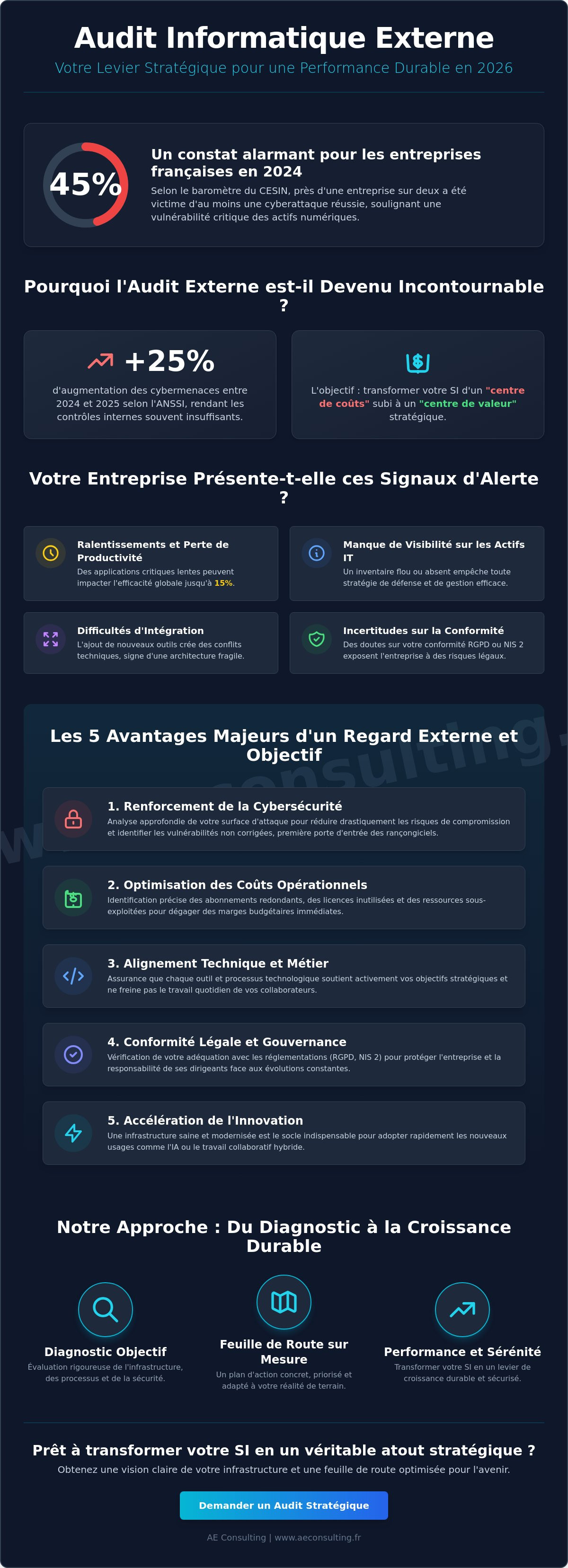 Avantages d'un audit informatique externe