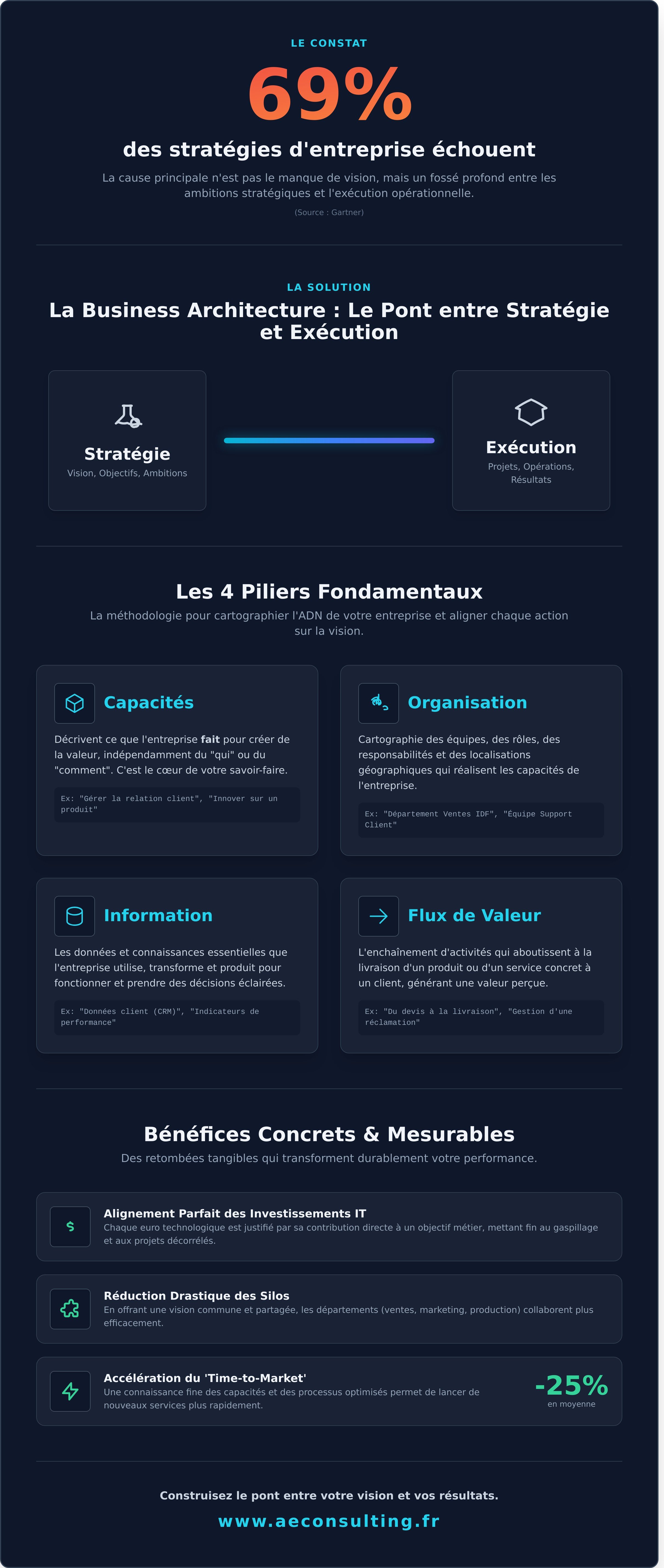 Business architecture infographic - visual guide