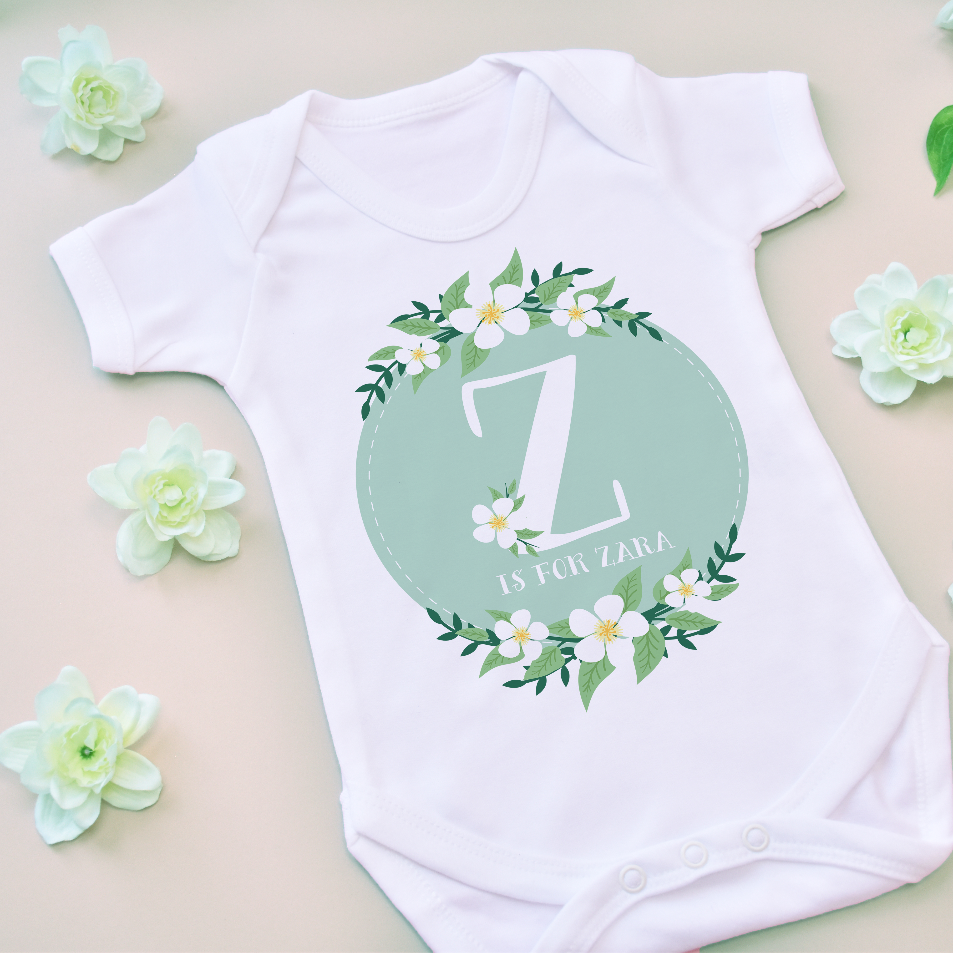 personalised baby jumpsuit