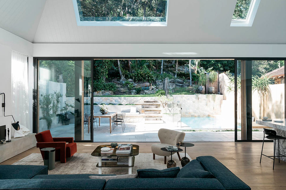 indoor - outdoor connection modern house sydney interior design pacific house
