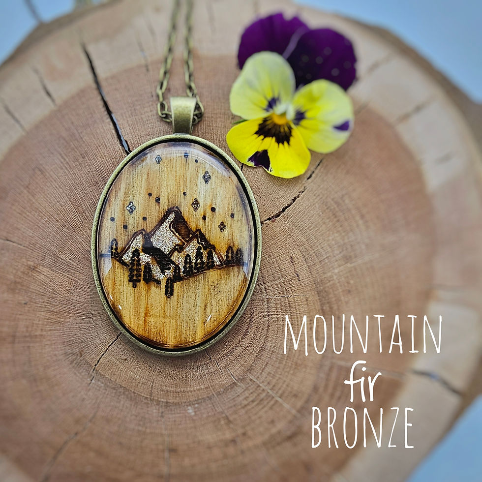 Thumbnail: Oval Necklace - Mountain