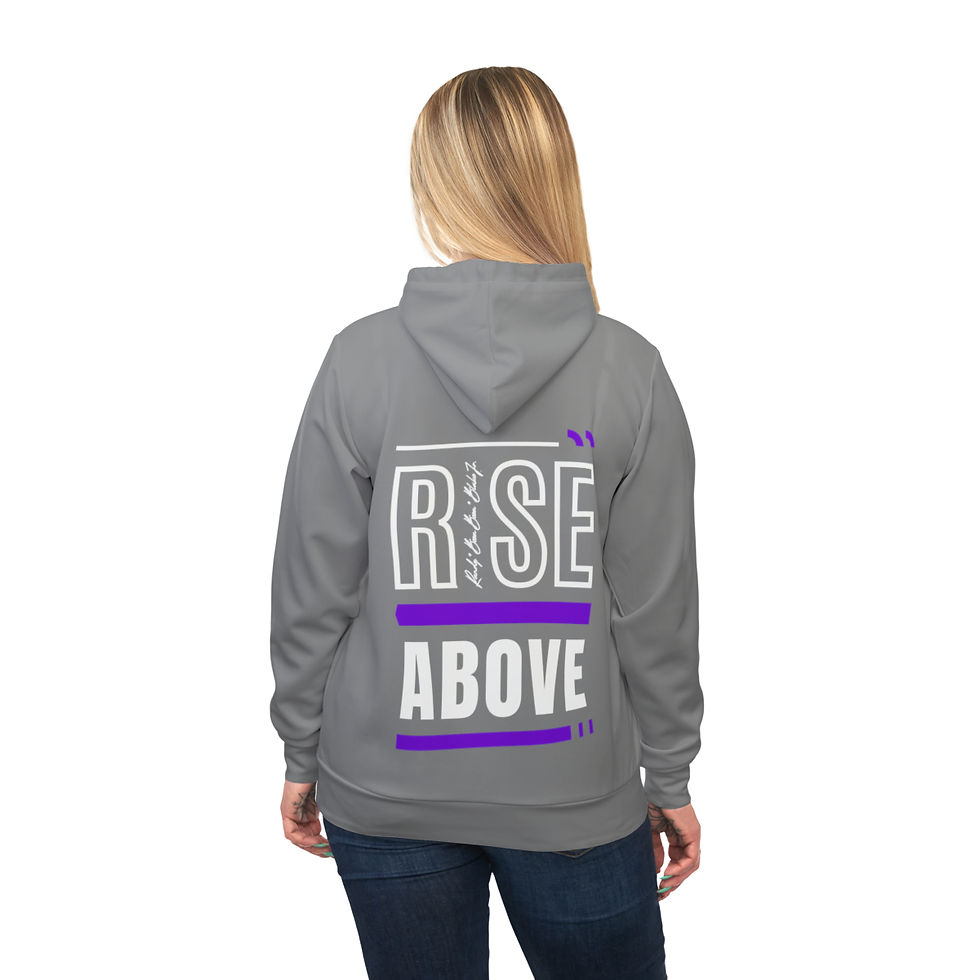 Thumbnail: Rise Above adult Athletic Hoodie Black