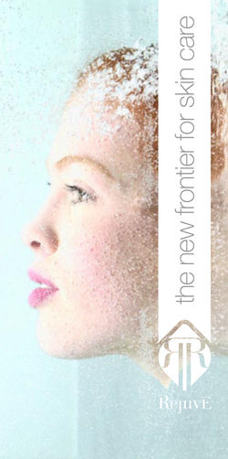 THE NEW FRONTIER FOR SKIN CARE