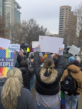 The start of the new year brings about familiar questions to our county party. How can I get involved? Where do I pay my dues? Is there an election this year? But this year, you all have added a new most frequently asked question to the list! What do you know about XYZ  Protest? Should I attend? Why are you not promoting this protest? The simple answer is: Many times we are finding out about the protest the same time you are. Yep, we know that's not the answer you want, but it's the truth. Reproductive Rights Protest in July 2023 at the Indiana State House. The Nitty-Gritty of Grassroots Movements Grassroots movements are powered by the people—they start with passionate individuals who see a need for change and take action. Because of this, there may not always be a clear organizer to reach out to—at least, not yet. In some cases, an organizer exists but hasn't connected with the party, and certainly not with a county party run entirely by  volunteers. In addition to organic, community-led movements, many larger organizations also organize protests and rallies at the Statehouse. When these groups reach out to our state and local parties, we do our best to amplify their efforts. Our team works hard to keep you informed about upcoming events from partner organizations, sharing details through our social media channels and e-newsletters.  A Recent Example: 50501 On February 5, a relatively unknown coalition called 50501 (50 protests in 50 states in one day) successfully pulled off exactly what it promised—a decentralized, rapid response to the anti-democratic and illegal actions of the Trump administration and its plutocratic allies. In the days leading up to the protest at the Indiana Statehouse, many locals were hesitant to attend. The event’s organizers were initially unclear, and in today’s climate, caution is understandable. However, two independent voters from Noblesville decided to show up—and they found it to be an incredibly inspiring experience. Brian Jonasen shared this report: “My wife and I attended the 50 Protests in 50 State Capitols on one day: #50501. This was a grassroots movement meant to send a message to lawmakers that Donald Trump and Elon Musk's ramrod approach to Project 2025 will not stand. The event was well-attended despite online doubts about its legitimacy. "People showed up to advocate for what mattered to them—immigration rights, women's rights, LGBTQ+ rights, veterans' issues, and more. If you’re on Bluesky, search for #50501 to see just how many people turned out across the country—it was truly mind-blowing. If we can push past our nerves, show up, and make our voices heard peacefully, imagine the message we could send. (This was a very safe and peaceful protest.)” Peaceful protesters at the 50501 Protest on February 5, 2025. Photo provided by Brian Jonasen. Up Next: Upcoming Protest and Rallies The next 50501 protest in Indianapolis is planned for Monday, February 17 (Presidents Day) at noon at the statehouse. It will be part of another 50501 nationwide day of protests against executive overreach. Other events you might want to check out.  We'll update this list as we learn about new events. These are all hosted by local or national organizations. You can find out more info by clicking their event links. Monday, Feb. 17th from 2:00–4:00pm @ the Statehouse – ICPE Statehouse Day of Action: Keeping Indiana Education Public Thursday, Feb. 20th at 9:00am @ the Statehouse – Lobby Day 2025 with Indiana Reproductive Health Coalition Thursday, February 20 at 7pm VIRTUAL – Allies Know Your Immigrant Rights from Indivisible Central Indiana Sunday, Feb. 23rd at 1pm @ Holy Family Episcopal Grounds – Boost UP HSE in Support of Public Education Thursday, March 13th from 10:00–12:00pm at the 4th floor atrium of the Statehouse— INLDC alongside their community partners and allies will be hosting The People's Assembly at the Indiana State House So Should You Attend the Next Protest? That's really up to you! We encourage you do research before attending any event to ensure you are comfortable with the the organizers, check for cancellations, and any other important information you need to know before attending.  HamCo Dems is all about building connections and if you'd like a friend to tag along with you, make some connections in our private Facebook group. Before you go.... Check out these important resources so you are prepared and knowledgeable. ACLU: Protesters’ Rights Natural Resources Defense Council: How to Protest Safely Human Rights Campaign: Tips for Preparedness, Peaceful Protesting, and Safety