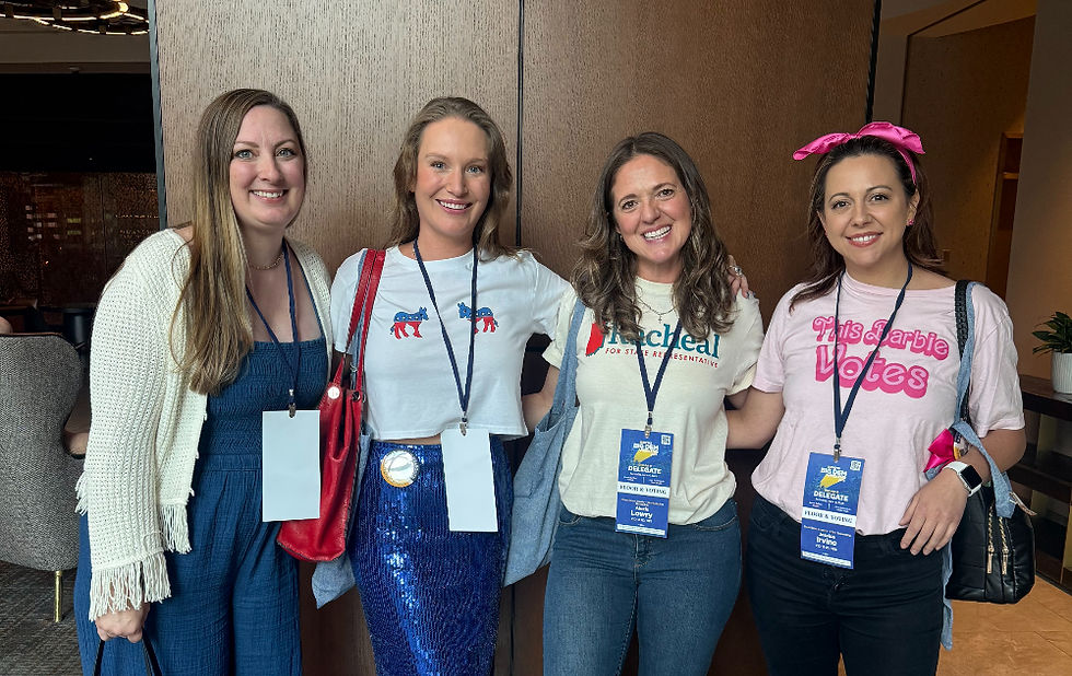 Grace Johnston and friends at the State Convention
