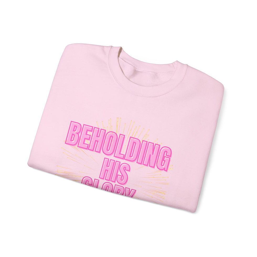 Thumbnail: Beholding His Glory Crewneck Sweatshirt, Faith-Based Fashion