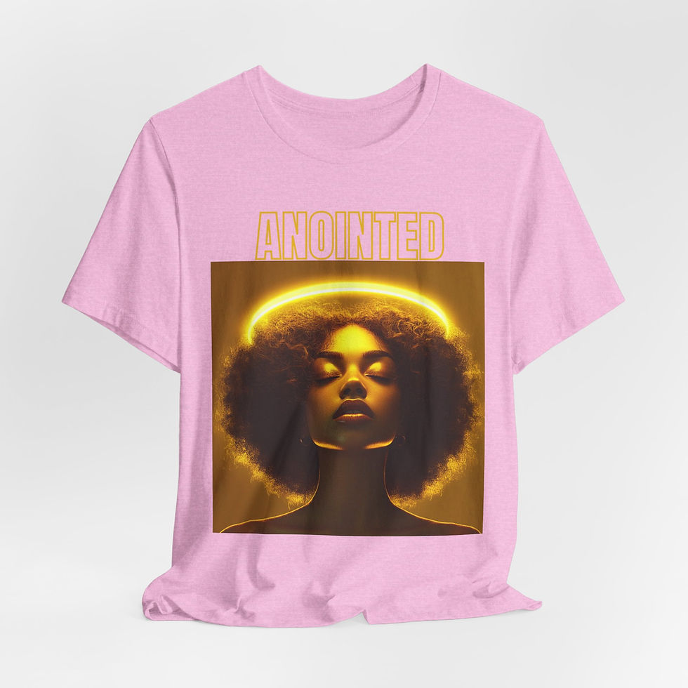 Thumbnail: Anointed Jersey Tee – Inspirational Graphic Shirt for Faith and Empowerment