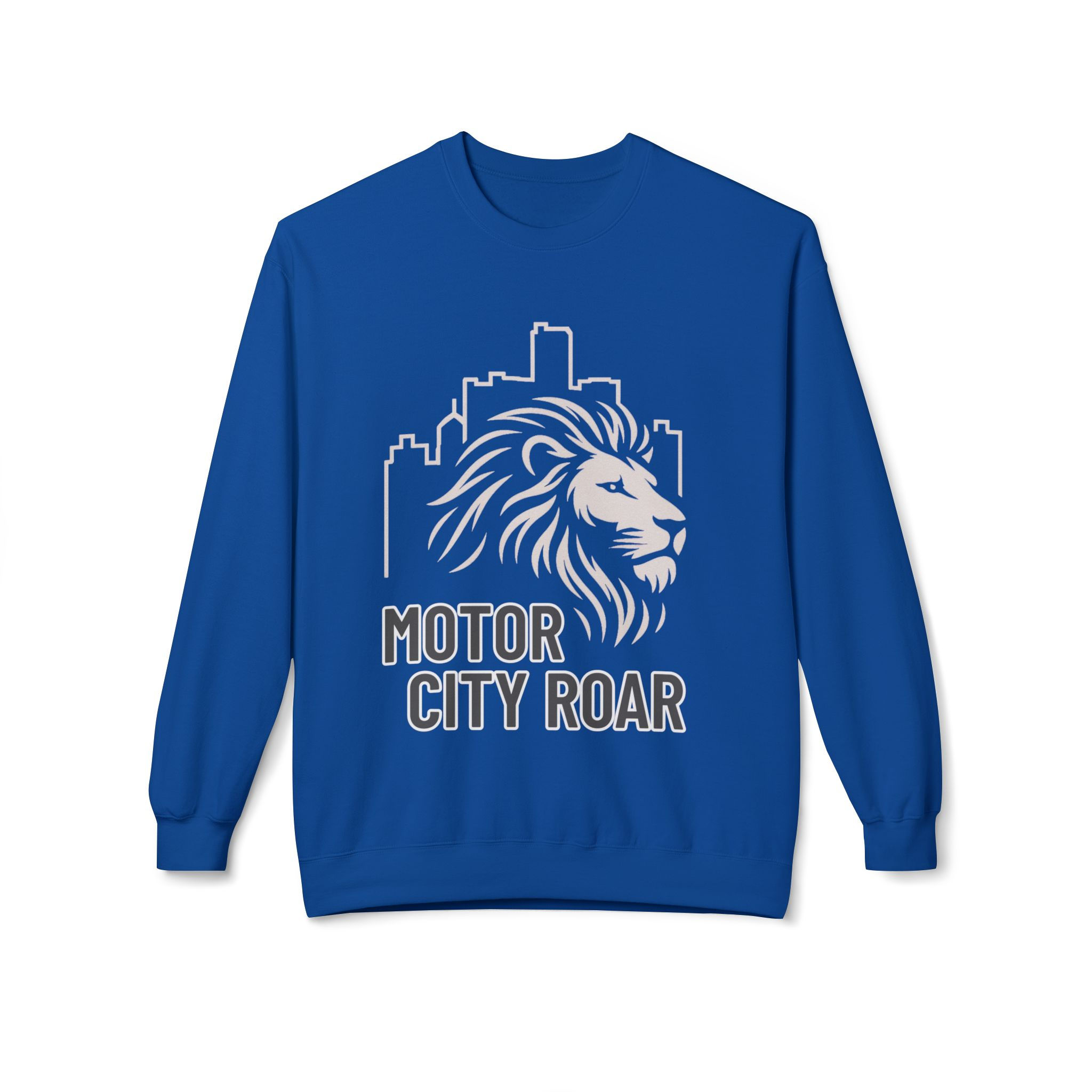 Motor City Roar Sweatshirt - Unisex Crewneck for Detroit Lovers