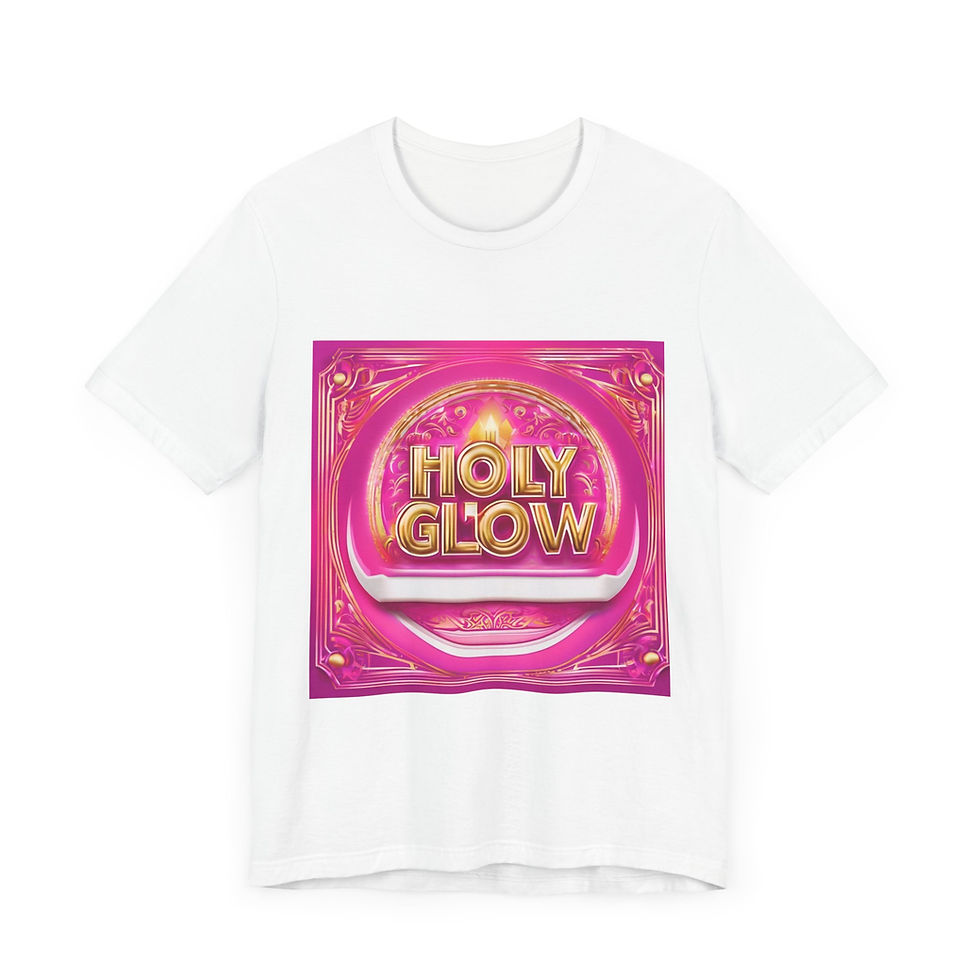 Thumbnail: Holy Glow Unisex Jersey Tee - Vibrant Graphic Shirt for Everyday Wear