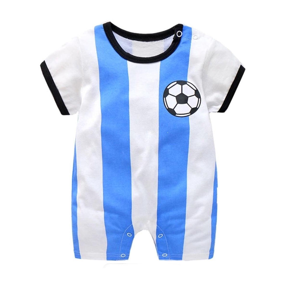 Thumbnail: Baby Boy Girl Romper Soccer Football Clothes
