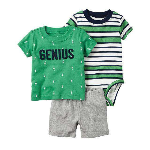 Thumbnail: Baby Sets T Shirt Short Romper Outfit