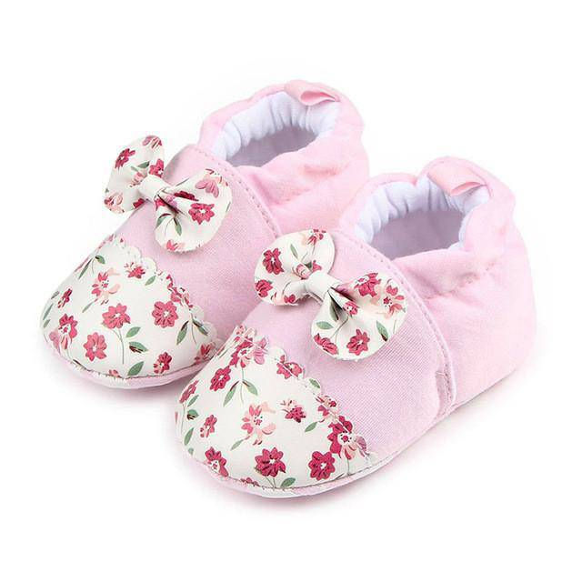 Thumbnail: Lovely Round Flats Soft Baby Shoes