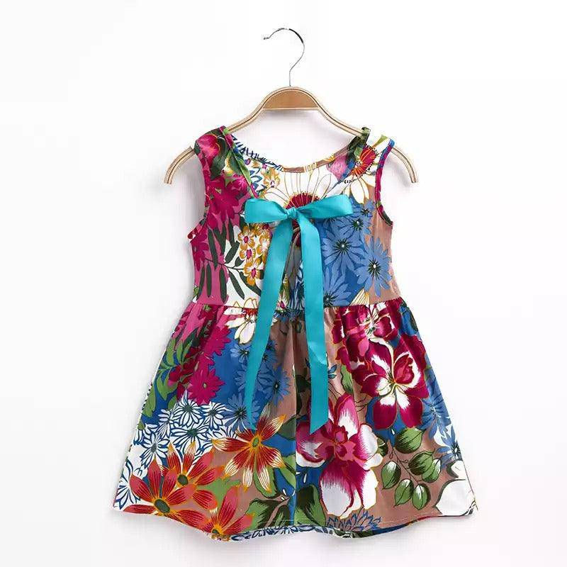 Thumbnail: Summer Princess Sleeveless Polka Dot Flower Dress
