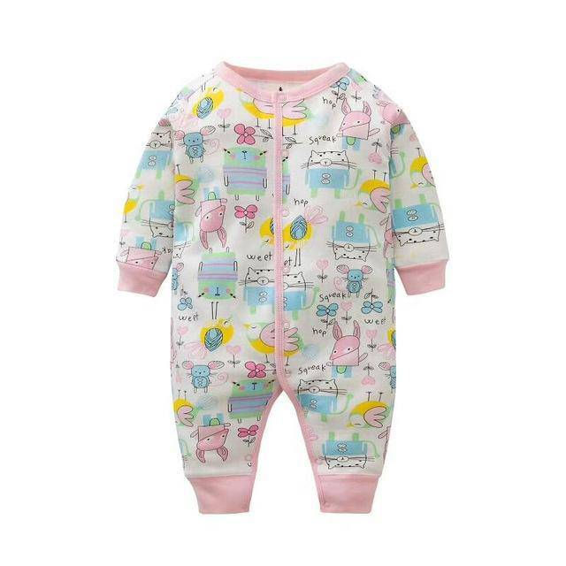 Thumbnail: Newborn Baby Boy Girl Cartoon Car Romper
