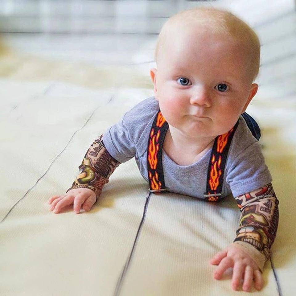 Thumbnail: Unisex Baby Boys Girls Splice Print Bodysuit Clothes