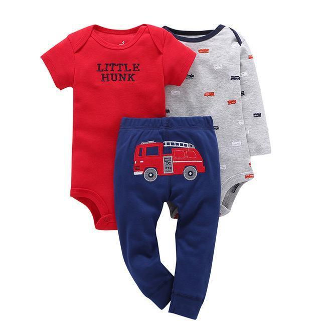Thumbnail: Baby Fleece Sets Unisex Romper Pant
