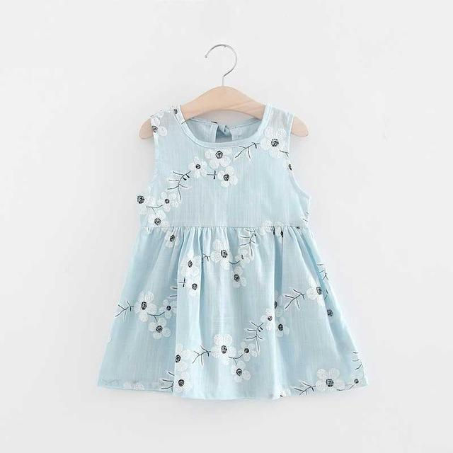 kid Teen Girls Summer V Back Dress Clothes