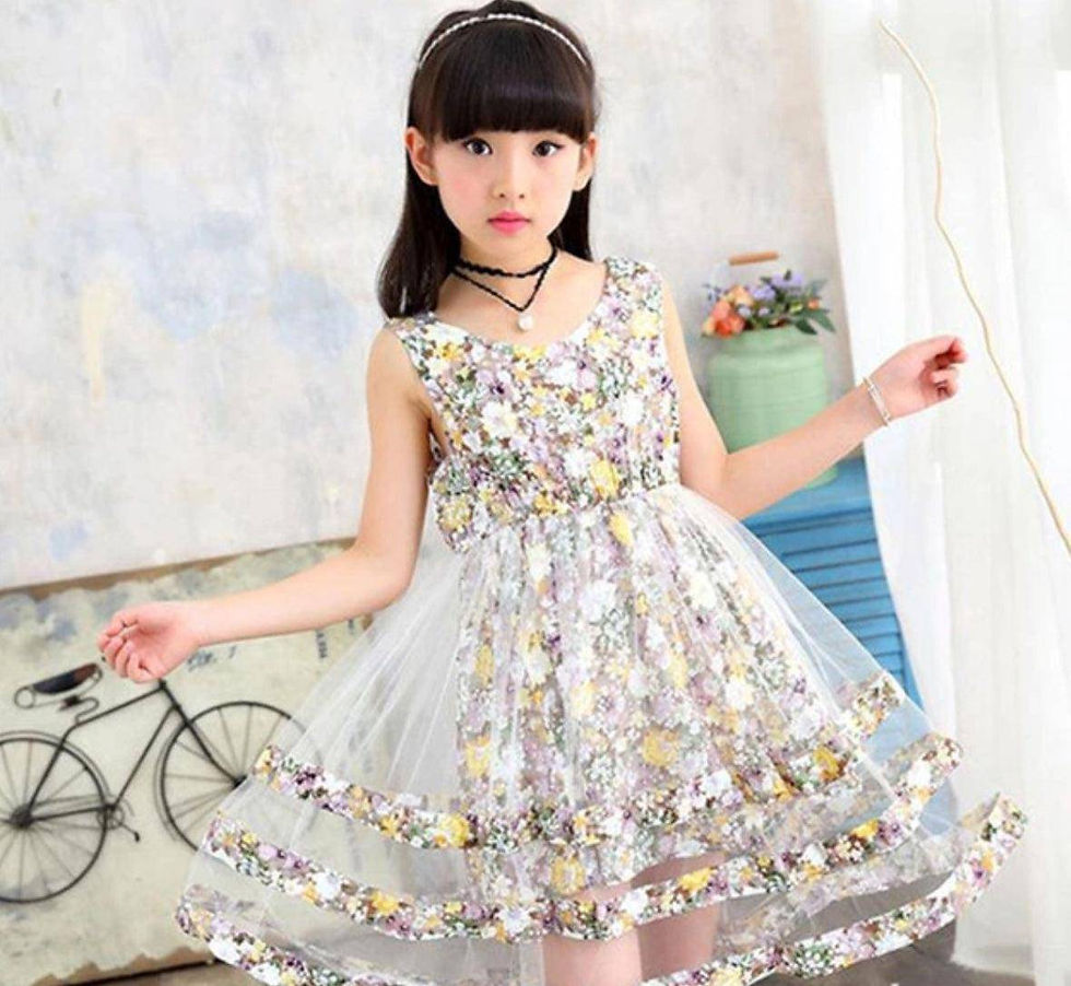 Thumbnail: Bohemian Stylish Girls Floral Dresses