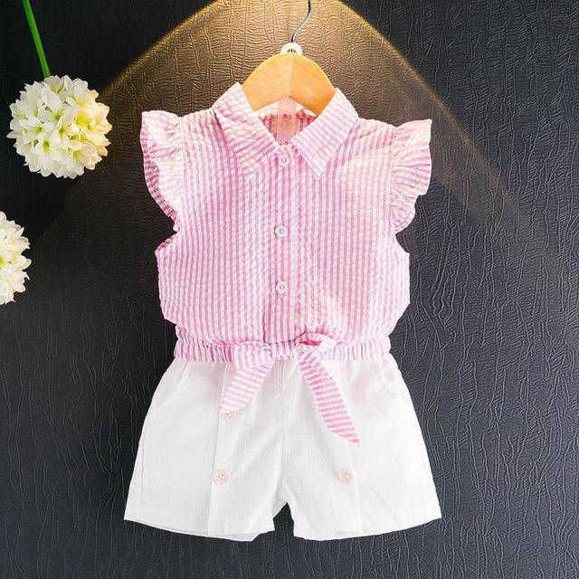 Thumbnail: Casual Girls Summer Flower T Shirt Shorts
