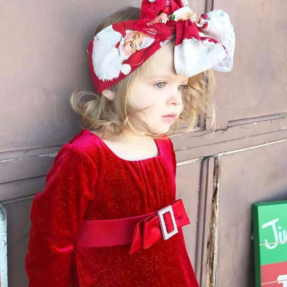 Thumbnail: Adorable Princess Red Christmas Flannel Dress