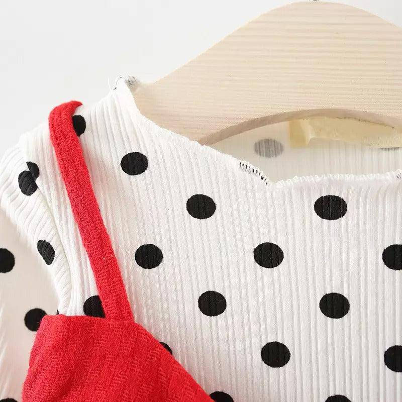 Thumbnail: Newborn Baby Girl Dot Bowknot Dress