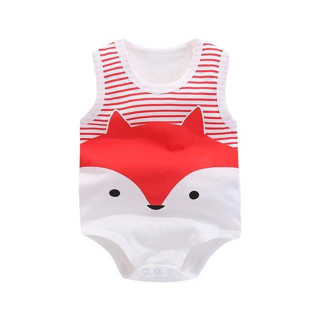 Thumbnail: Baby Boys Girls Romper Cartoon Cat