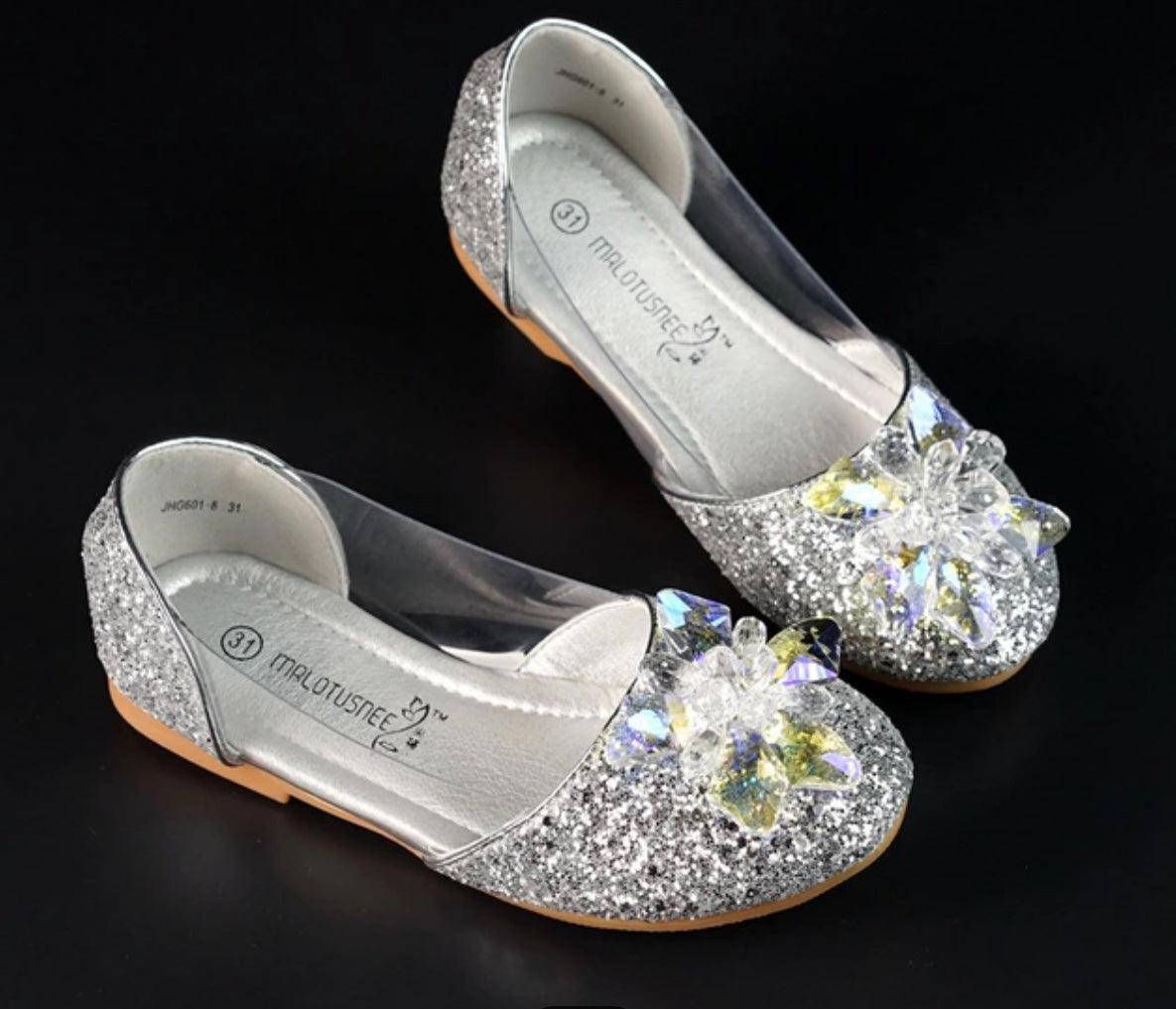 Girl Crystal Beaded Charming Diamond Flat Shoes