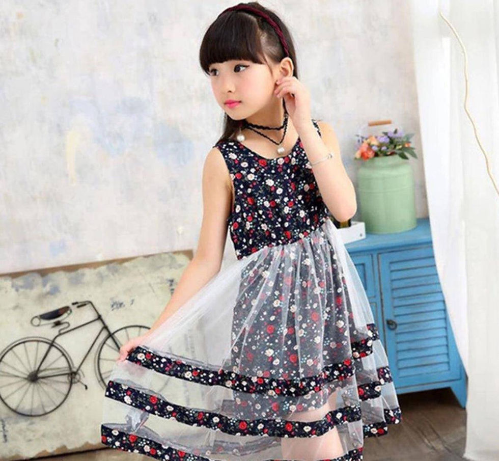 Thumbnail: Bohemian Stylish Girls Floral Dresses